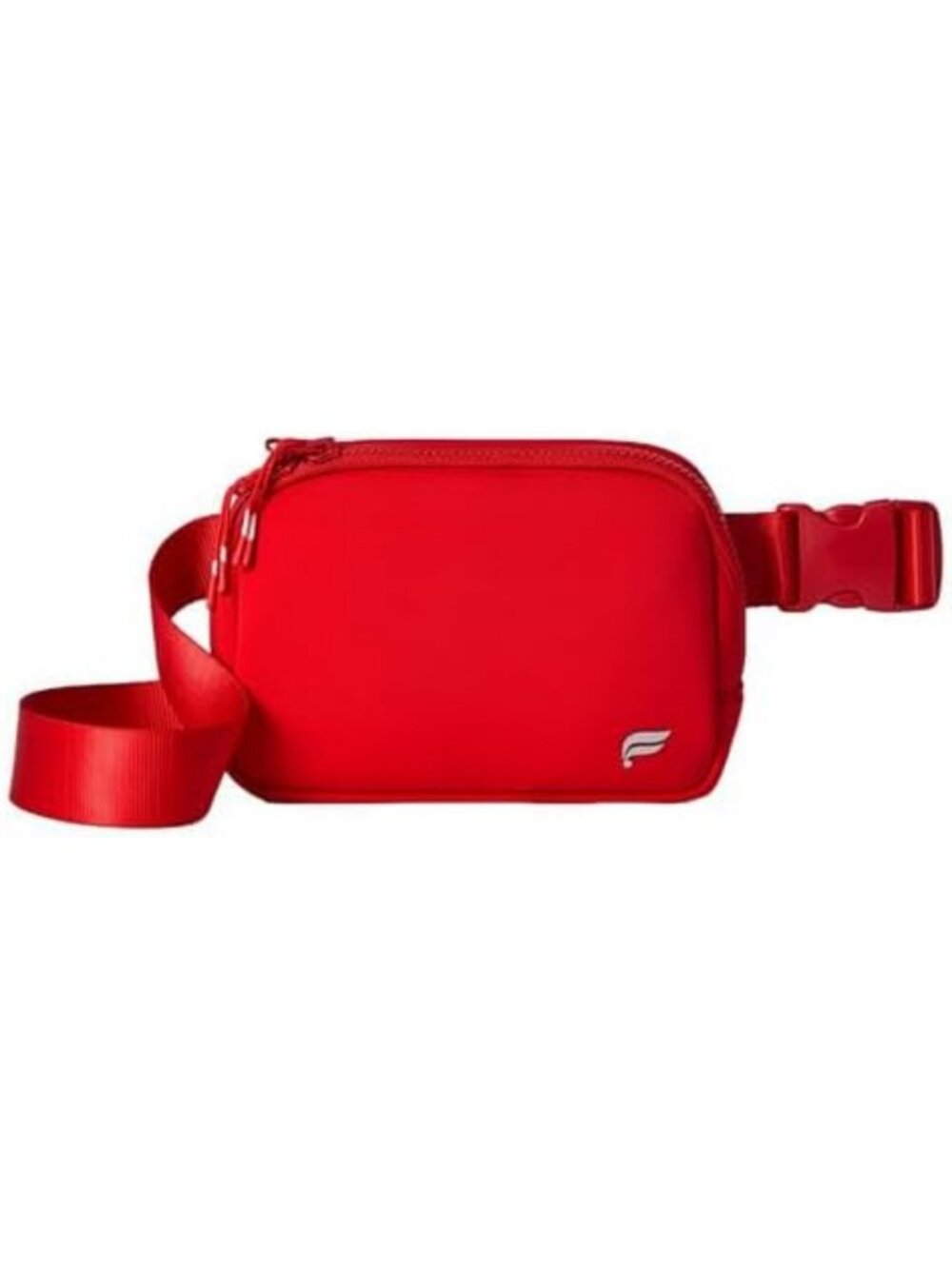 Quick Dry Belt Bag with Zip Pockets, Heated Red Neoprene, Versatile & Stylish OS